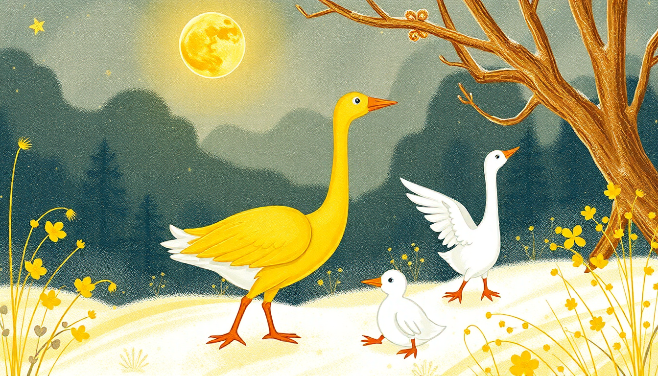 The Golden Goose fairy tale and audiobook cover image